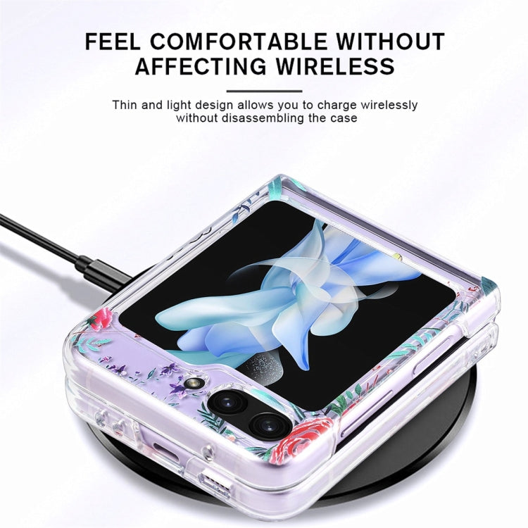 JUNSUNMAY Butterfly Printing Protective Case Transparent Hard PC Phone Cover