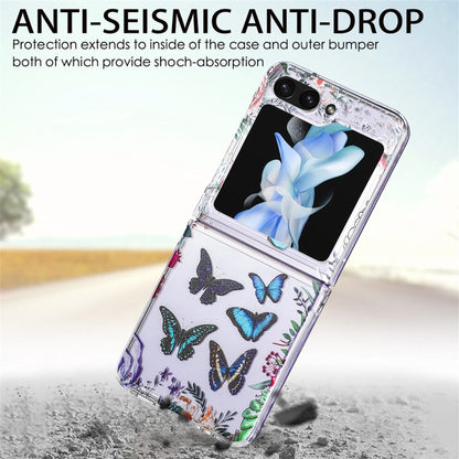 JUNSUNMAY Butterfly Printing Protective Case Transparent Hard PC Phone Cover