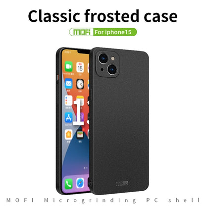 MOFI Fandun Series Frosted PC Ultra-thin All-inclusive Phone Case, For iPhone 15