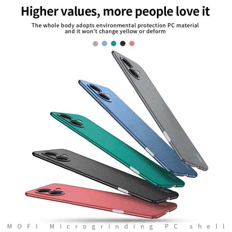 MOFI Fandun Series Frosted PC Ultra-thin All-inclusive Phone Case, For iPhone 18, For iPhone 17 Pro Max, For iPhone 17 Pro, For iPhone 17