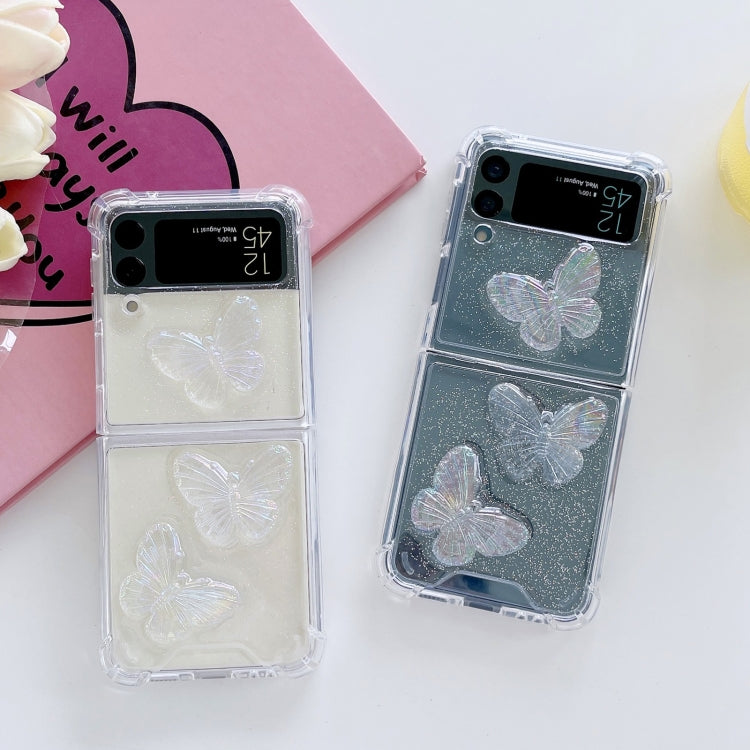 Clear Crystal Butterflies TPU Phone Case