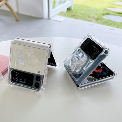 Clear Crystal Butterflies TPU Phone Case