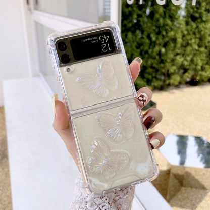 Clear Crystal Butterflies TPU Phone Case
