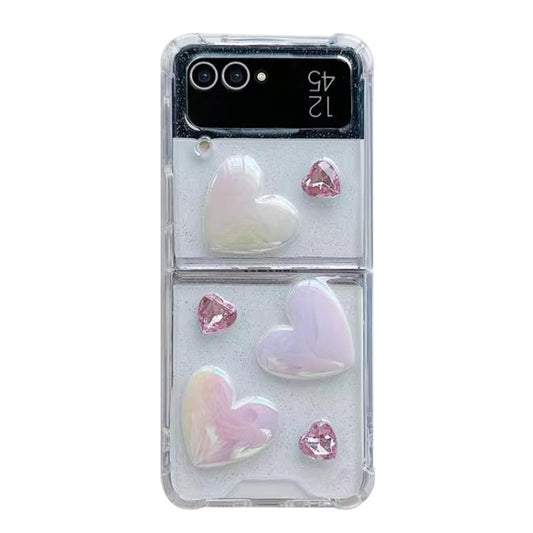 Love Epoxy TPU Phone Case, For Samsung Galaxy Z Flip7 FE / Flip6, For Samsung Galaxy Z Flip5, For Samsung Galaxy Z Flip4, For Samsung Galaxy Z Flip3