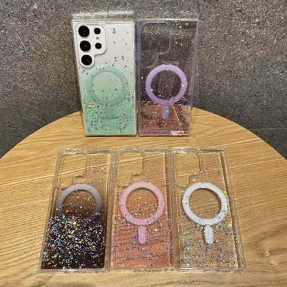 Magsafe Glitter TPU Phone Protective Case, For Samsung Galaxy S23 Ultra 5G, For Samsung Galaxy S23+ 5G, For Samsung Galaxy S23 5G, For Samsung Galaxy S22 Ultra 5G