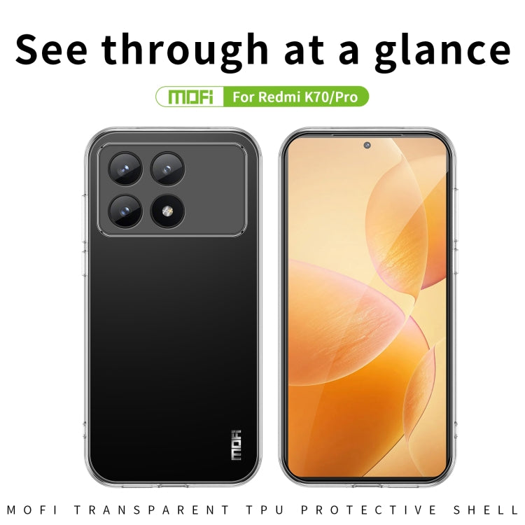 MOFI Ming Series Ultra-thin TPU Phone Case, For Xiaomi Redmi K70 / K70 Pro, For Xiaomi Redmi 12R / Note 12R
