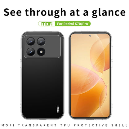 MOFI Ming Series Ultra-thin TPU Phone Case, For Xiaomi Redmi K70 / K70 Pro, For Xiaomi Redmi 12R / Note 12R