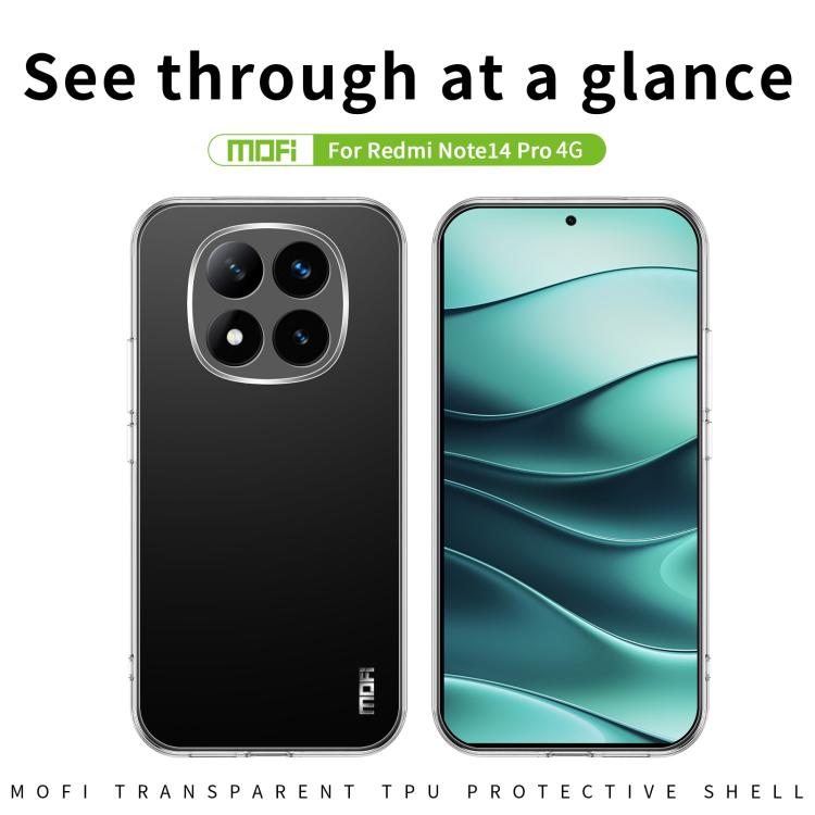 MOFI Ming Series Ultra-thin TPU Phone Case, For Redmi Note 14 Pro 4G, For Xiaomi 15 Pro, For Xiaomi Redmi Note 14 5G, For Xiaomi Redmi Note 14 Pro+ 5G, For Xiaomi Redmi Note 14 Pro 5G, For Xiaomi Redmi 13, ForXiaomi Redmi Turbo 3, For Xiaomi Civi 4 Pro...