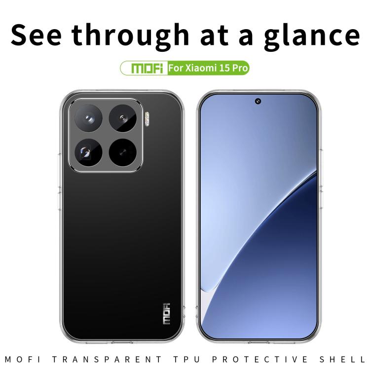 MOFI Ming Series Ultra-thin TPU Phone Case, For Xiaomi 15 Pro, For Xiaomi Redmi Note 14 5G, For Xiaomi Redmi Note 14 Pro+ 5G, For Xiaomi Redmi Note 14 Pro 5G, For Xiaomi Redmi 13, ForXiaomi Redmi Turbo 3, For Xiaomi Civi 4 Pro                          ...