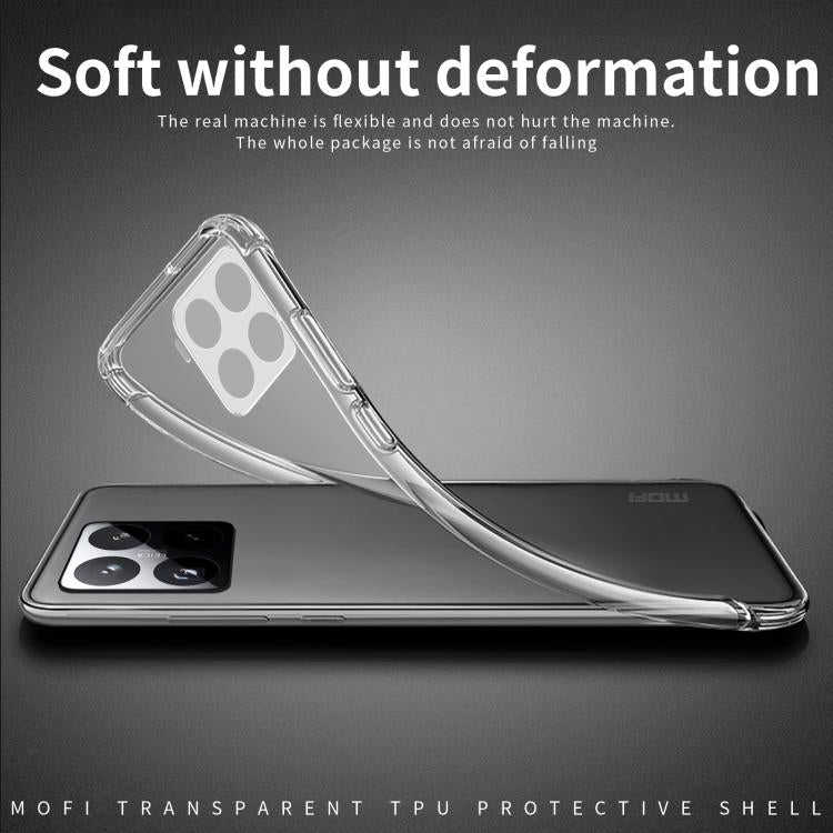 MOFI Ming Series Ultra-thin TPU Phone Case, For Xiaomi 15 Pro, For Xiaomi Redmi Note 14 5G, For Xiaomi Redmi Note 14 Pro+ 5G, For Xiaomi Redmi Note 14 Pro 5G, For Xiaomi Redmi 13, ForXiaomi Redmi Turbo 3, For Xiaomi Civi 4 Pro                          ...