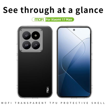 MOFI Ming Series Ultra-thin TPU Phone Case, For Xiaomi 17 Max, For Xiaomi 17T Pro, For Xiaomi 17T, For Xiaomi 17 Ultra, For Xiaomi 17 Pro Max, For Redmi Note 15 Pro 5G Global 163.6mm, For Redmi Note 15 Pro 4G Global 163.2mm, For Xiaomi 17 Pro          ...