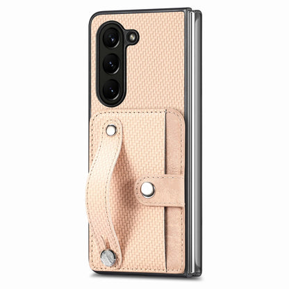 Wristband Kickstand Card Wallet Back Cover Phone Case, For Galaxy Z Fold8 Ultra 5G, For Galaxy Z Fold7 5G, For SGalaxy Z Fold6, For Galaxy Z Fold5