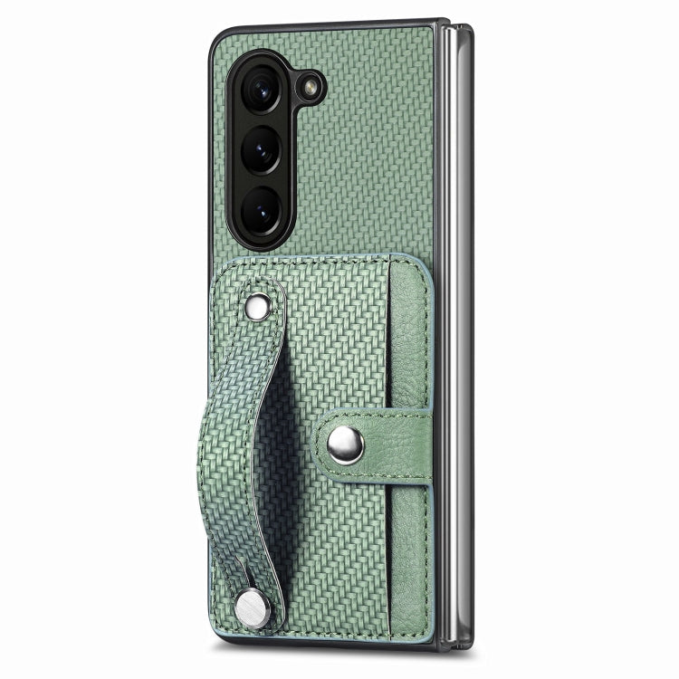 Wristband Kickstand Card Wallet Back Cover Phone Case, For Galaxy Z Fold8 Ultra 5G, For Galaxy Z Fold7 5G, For SGalaxy Z Fold6, For Galaxy Z Fold5
