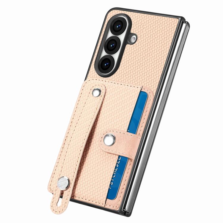 Wristband Kickstand Card Wallet Back Cover Phone Case, For Galaxy Z Fold8 Ultra 5G, For Galaxy Z Fold7 5G, For SGalaxy Z Fold6, For Galaxy Z Fold5