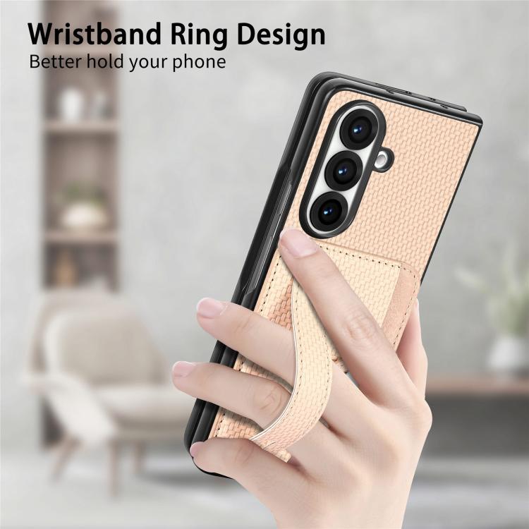 Wristband Kickstand Card Wallet Back Cover Phone Case, For Galaxy Z Fold8 Ultra 5G, For Galaxy Z Fold7 5G, For SGalaxy Z Fold6, For Galaxy Z Fold5