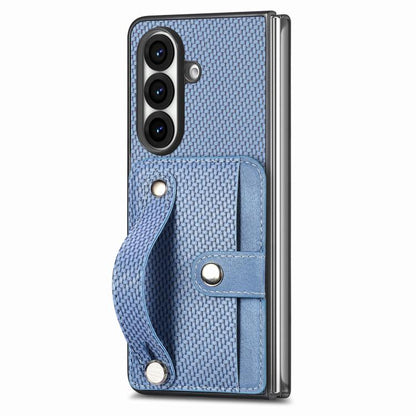 Wristband Kickstand Card Wallet Back Cover Phone Case, For Galaxy Z Fold8 Ultra 5G, For Galaxy Z Fold7 5G, For SGalaxy Z Fold6, For Galaxy Z Fold5
