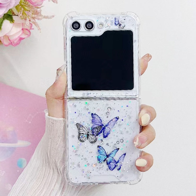 Love Epoxy Glitter Sequins Butterfly TPU Phone Case