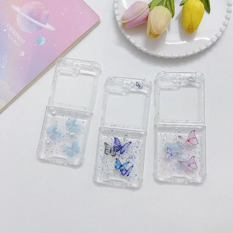 Love Epoxy Glitter Sequins Butterfly TPU Phone Case