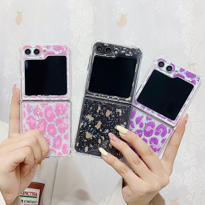 Leopard Glitter Sequins TPU Phone Case