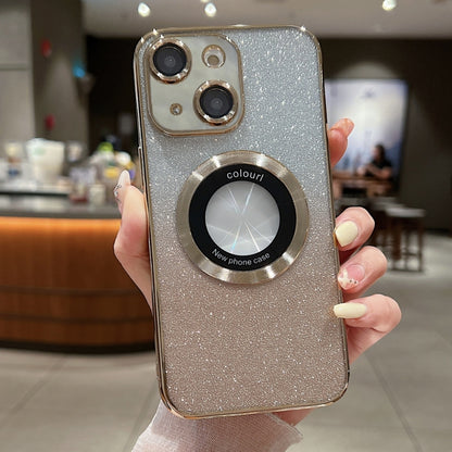 Gradient Glitter Electroplating MagSafe TPU Phone Case, For iPhone 14, For iPhone 14 Pro, For iPhone 14 Pro Max