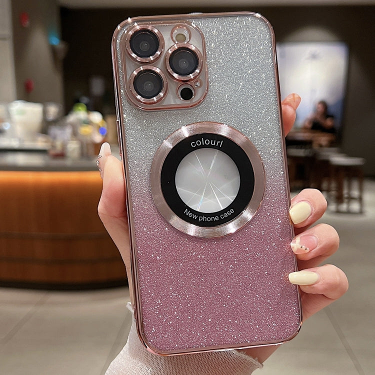 Gradient Glitter Electroplating MagSafe TPU Phone Case, For iPhone 12, For iPhone 12 Pro Max, For iPhone 12 Pro