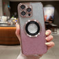 Gradient Glitter Electroplating MagSafe TPU Phone Case, For iPhone 16 Pro, For iPhone 16 Plus, For iPhone 15 Pro Max, For iPhone 15 Pro