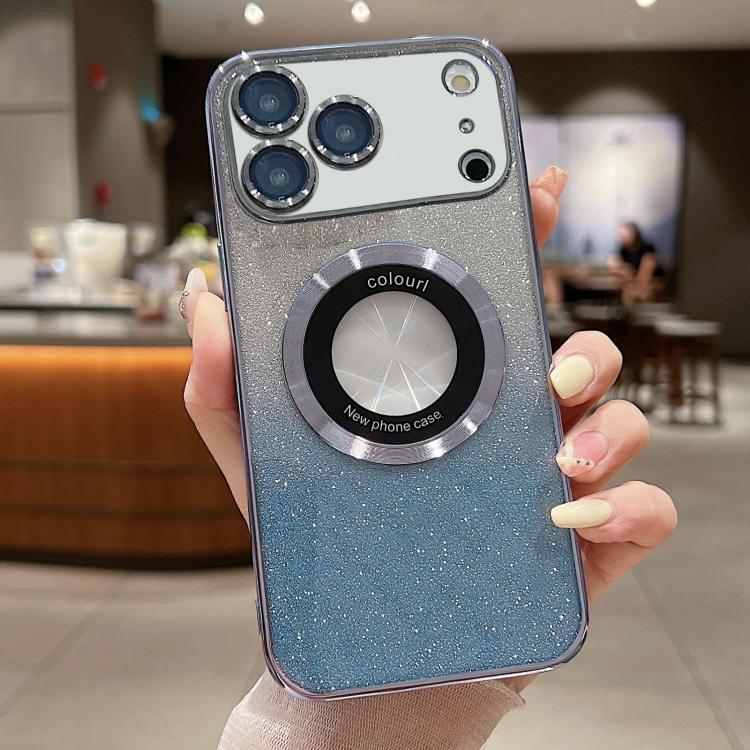 Gradient Glitter Electroplating MagSafe TPU Phone Case, For iPhone 17e / 16e, For iPhone 17 Pro Max, For iPhone 17 Pro