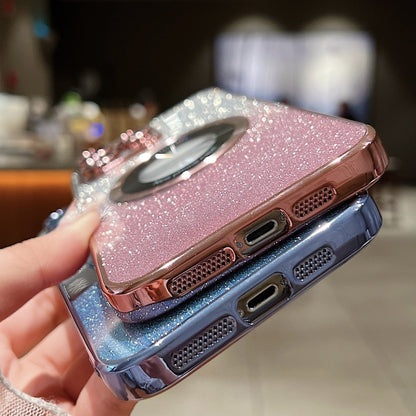 Gradient Glitter Electroplating MagSafe TPU Phone Case, For iPhone 17e / 16e, For iPhone 17 Pro Max, For iPhone 17 Pro