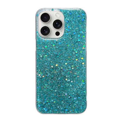Glitter Sequins Epoxy TPU Phone Case, For iPhone 17e / 16e, For iPhone 16 Pro Max, For iPhone 16 Pro