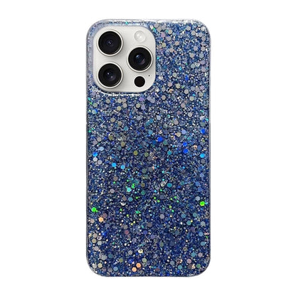 Glitter Sequins Epoxy TPU Phone Case, For iPhone 17e / 16e, For iPhone 16 Pro Max, For iPhone 16 Pro