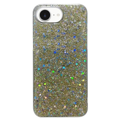 Glitter Sequins Epoxy TPU Phone Case, For iPhone 17e / 16e, For iPhone 16 Pro Max, For iPhone 16 Pro
