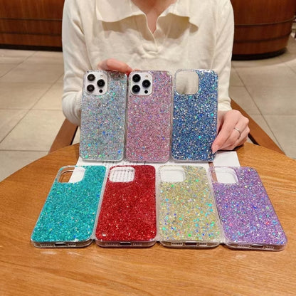 Glitter Sequins Epoxy TPU Phone Case, For iPhone 17e / 16e, For iPhone 16 Pro Max, For iPhone 16 Pro