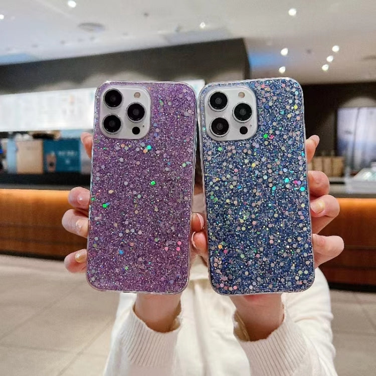 Glitter Sequins Epoxy TPU Phone Case, For iPhone 17e / 16e, For iPhone 16 Pro Max, For iPhone 16 Pro