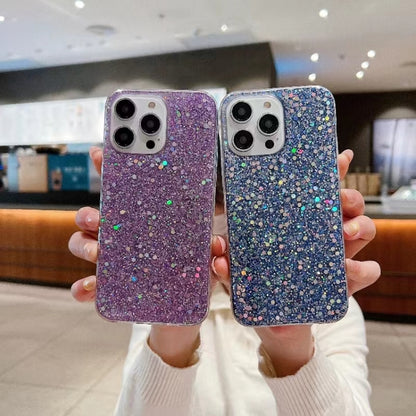 Glitter Sequins Epoxy TPU Phone Case, For iPhone 15 Pro, For iPhone 15 Plus, For iPhone 15