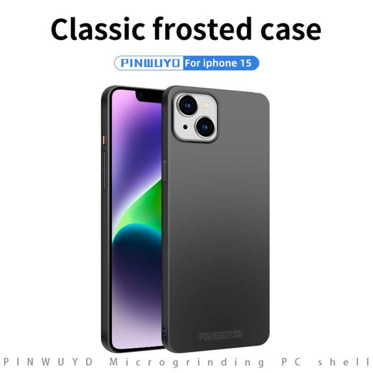 PINWUYO Micro-Frosted PC Ultra-thin Hard Phone Case with Magsafe Magnetic Ring