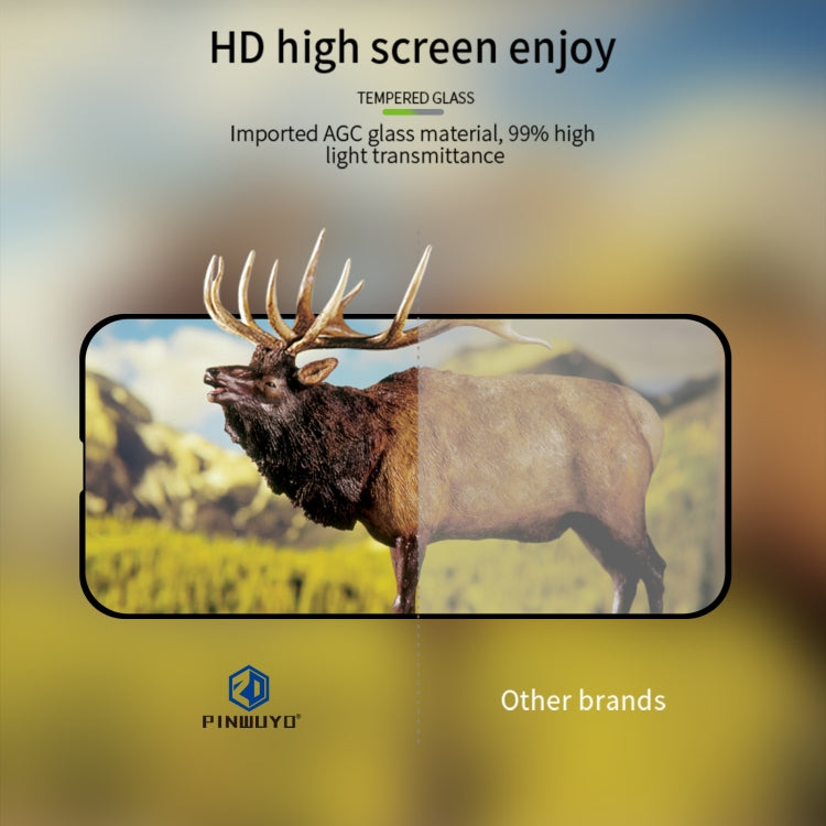 PINWUYO 9H 2.5D Full Screen Tempered Glass Film, For iPhone 17e / 16e, For iPhone 17 Pro Max, For iPhone 17 Pro, For iPhone 17, For iPhone Air, For iPhone 16 Pro Max, For iPhone 16 Pro, For iPhone 16 Plus, For iPhone 16, For iPhone 15 Pro Max          ...