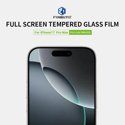 PINWUYO 9H 2.5D Full Screen Tempered Glass Film, For iPhone 17 Pro Max, For iPhone 17 Pro, For iPhone 17, For iPhone Air, For iPhone 16e, For iPhone 16 Pro Max, For iPhone 16 Pro, For iPhone 16 Plus, For iPhone 16, For iPhone 15 Pro Max, For iPhone 15 ...