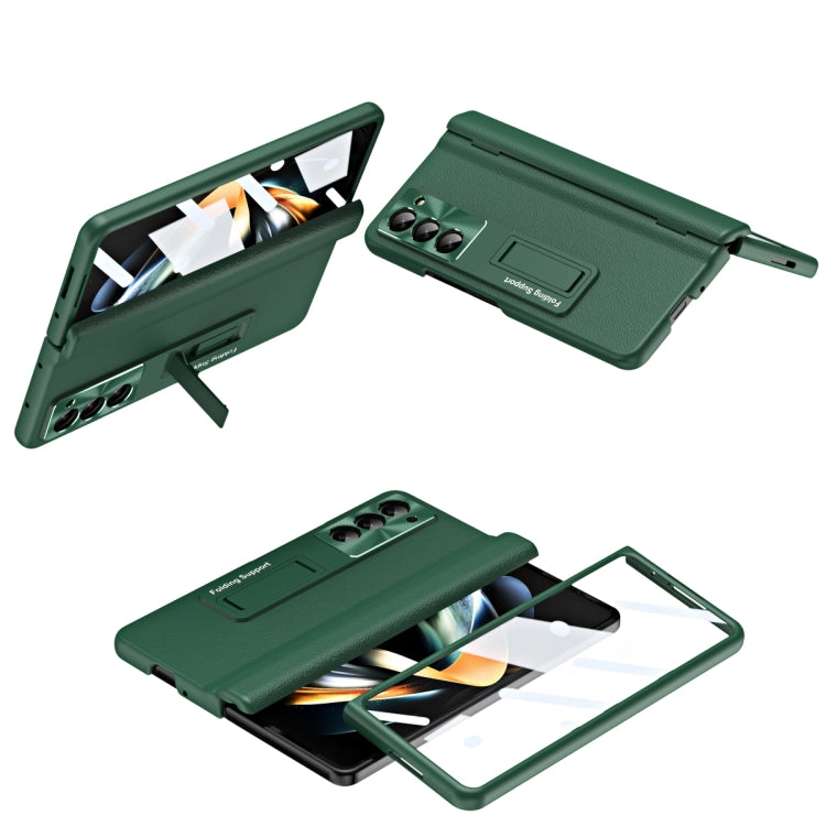 Shell-membrane Integrated Hinge All-around Leather Folding Phone Case, For Galaxy Z Fold8 Ultra 5G, For Galaxy Z Fold7 5G, For Galaxy Z Fold6 5G, For Galaxy Z Fold5 5G