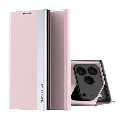 Side Electroplated Adsorption Leather Phone Case, For iPhone 18 Pro / 17 Pro, For iPhone 18 Pro Max / 17 Pro Max, For iPhone 17e / 16e