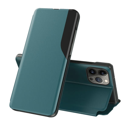 Side Display Flip Leather Phone Case, For iPhone 16, For iPhone 15 Pro Max, For iPhone 15 Pro, For iPhone 15 Plus