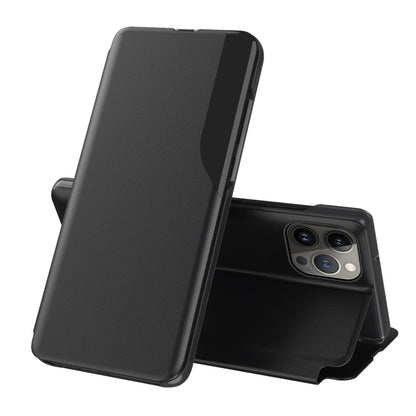 Side Display Flip Leather Phone Case, For iPhone Air, For iPhone 16 Pro Max, For iPhone 16 Pro, For iPhone 16 Plus