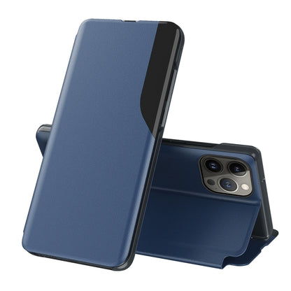Side Display Flip Leather Phone Case, For iPhone Air, For iPhone 16 Pro Max, For iPhone 16 Pro, For iPhone 16 Plus