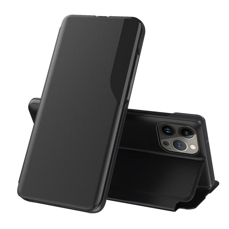 Side Display Flip Leather Phone Case, For iPhone Air, For iPhone 16 Pro Max, For iPhone 16 Pro, For iPhone 16 Plus