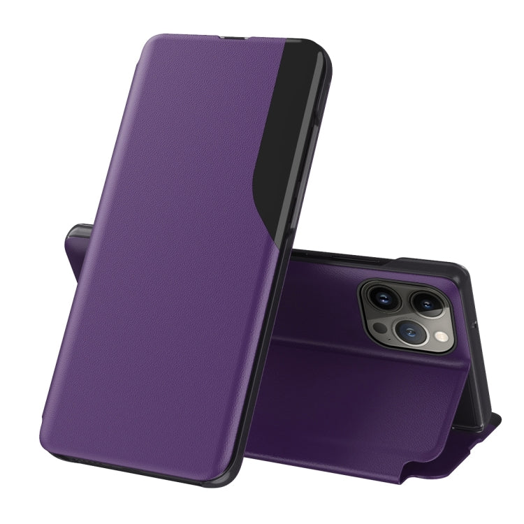 Side Display Flip Leather Phone Case, For iPhone Air, For iPhone 16 Pro Max, For iPhone 16 Pro, For iPhone 16 Plus