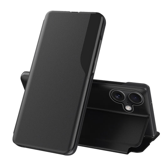 Side Display Flip Leather Phone Case, For iPhone 16, For iPhone 15 Pro Max, For iPhone 15 Pro, For iPhone 15 Plus