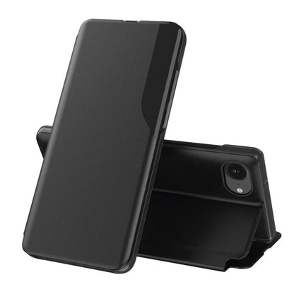 Side Display Flip Leather Phone Case, For iPhone 17e / 16e, For iPhone 17 Pro Max, For iPhone 17 Pro, For iPhone 17