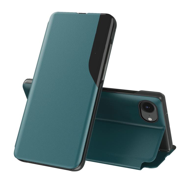 Side Display Flip Leather Phone Case, For iPhone 17e / 16e, For iPhone 17 Pro Max, For iPhone 17 Pro, For iPhone 17