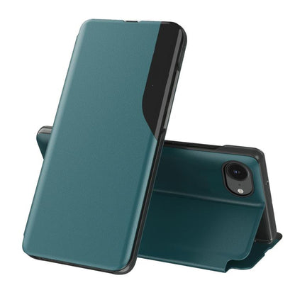 Side Display Flip Leather Phone Case, For iPhone 17e / 16e, For iPhone 17 Pro Max, For iPhone 17 Pro, For iPhone 17