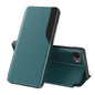 Side Display Flip Leather Phone Case, For iPhone 17e / 16e, For iPhone 17 Pro Max, For iPhone 17 Pro, For iPhone 17
