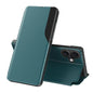 Side Display Flip Leather Phone Case, For iPhone 17e / 16e, For iPhone 17 Pro Max, For iPhone 17 Pro, For iPhone 17
